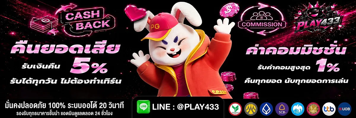 PLAY433 เกมสล็อตเบอร์ต้น ปรับคอมโบแตกโหด ทำกำไรไวเกินคาด